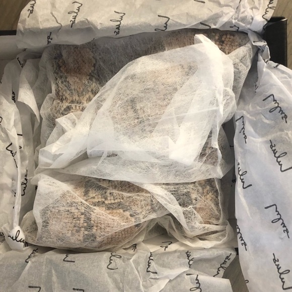 Lulus Vegan Leather Animal Print Mules Hee… - Picture 6 of 6